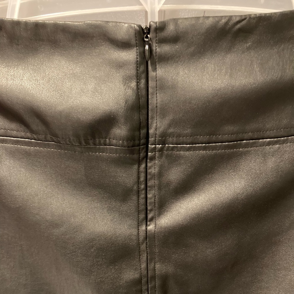 Worthington Faux Leather Asymmetrical Skirt - Picture 9 of 14